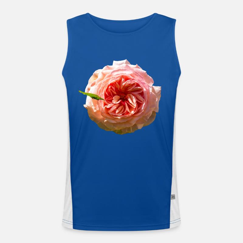Rose Funktionelles Kontrast-Tank Top für Männer 
