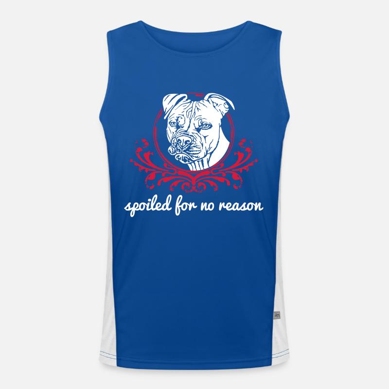 Spoiled for no reason white Men's Functional Contrast Tank Top 