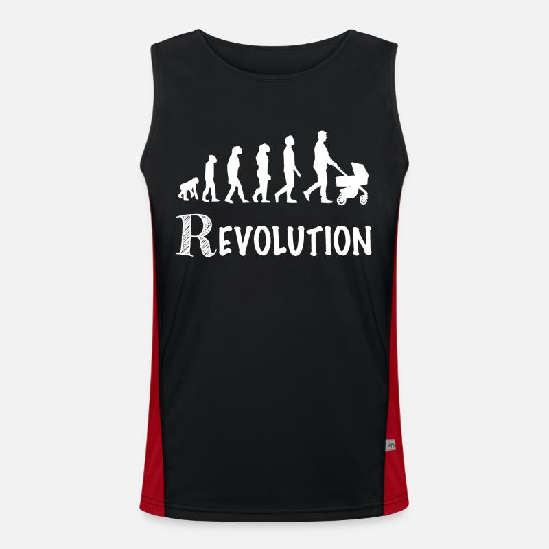 Revolution Daddy Kinderwagen Geburt Funktionelles Kontrast-Tank Top für Männer 