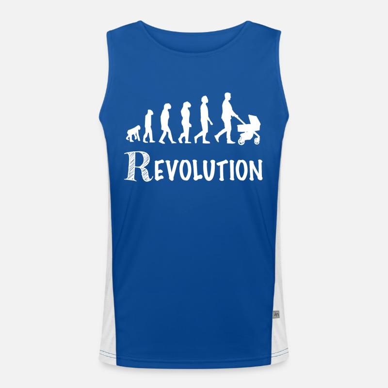revolution daddy stroller birth Men's Functional Contrast Tank Top 