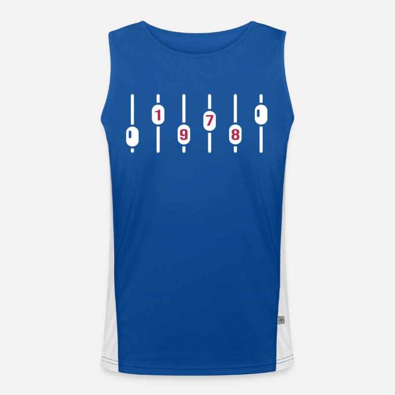 1978 geburtstag disco dj jubiläum sound engineer Funktionelles Kontrast-Tank Top für Männer 