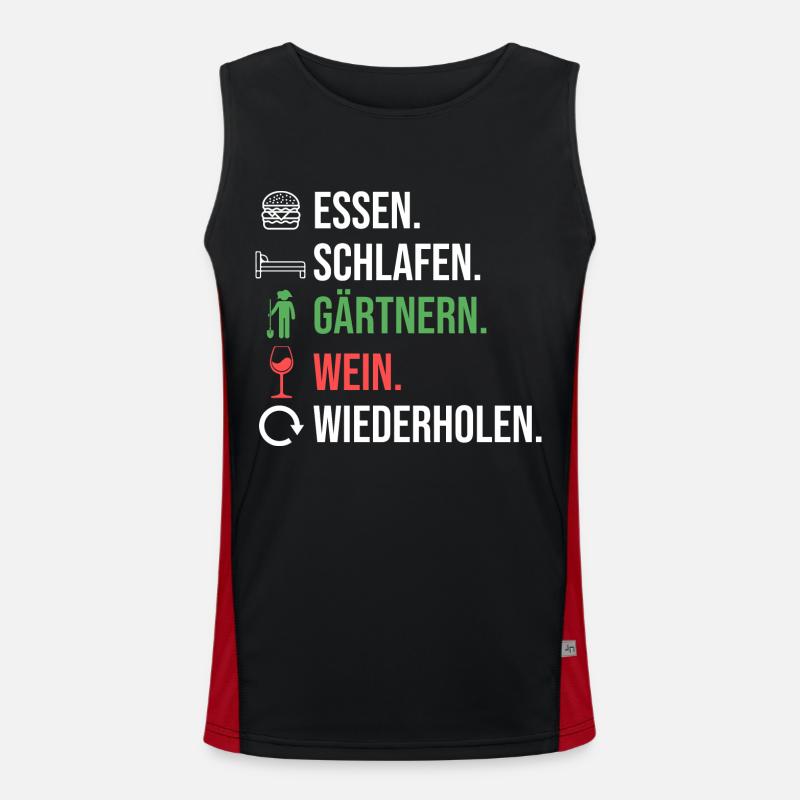 Gartenarbeit Hobbygärtner Garten Wein Gärtner Funktionelles Kontrast-Tank Top für Männer 