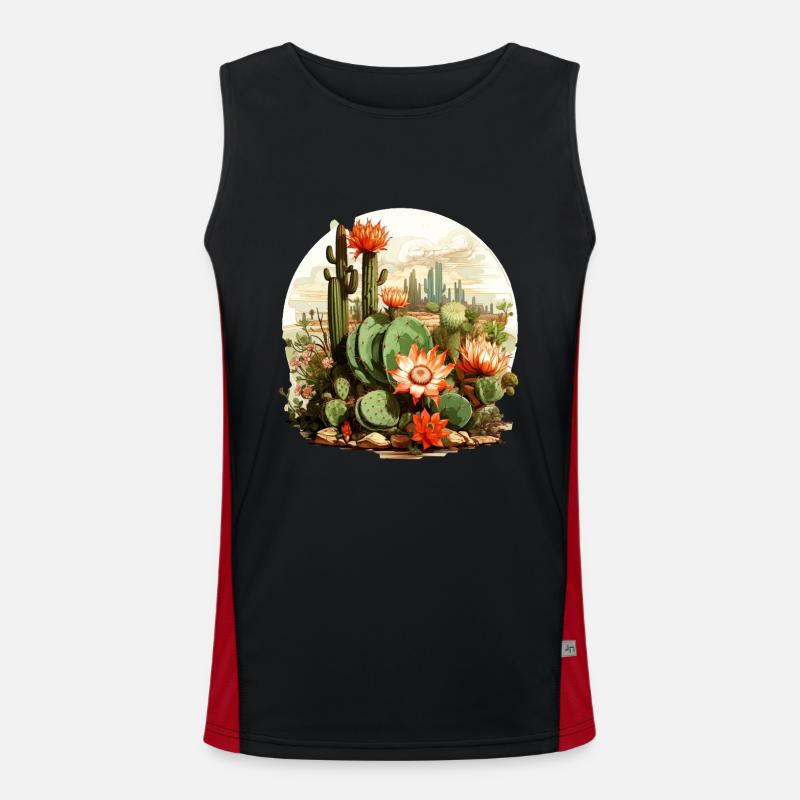 Cactus Men's Functional Contrast Tank Top 