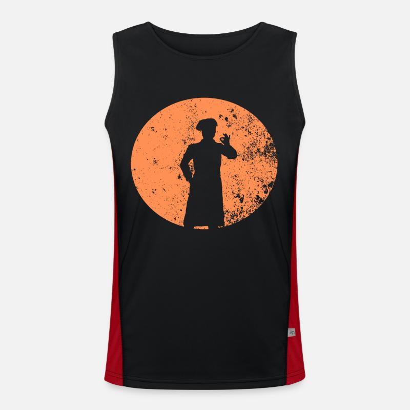 Koch Küche Geschenk Berufe Funktionelles Kontrast-Tank Top für Männer 