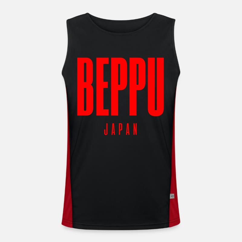 Beppu Japan Funktionelles Kontrast-Tank Top für Männer 