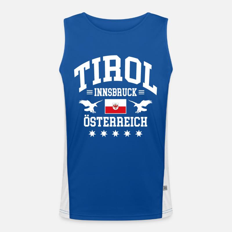 Tirol Funktionelles Kontrast-Tank Top für Männer 