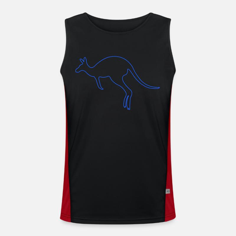 kangaroo Funktionelles Kontrast-Tank Top für Männer 