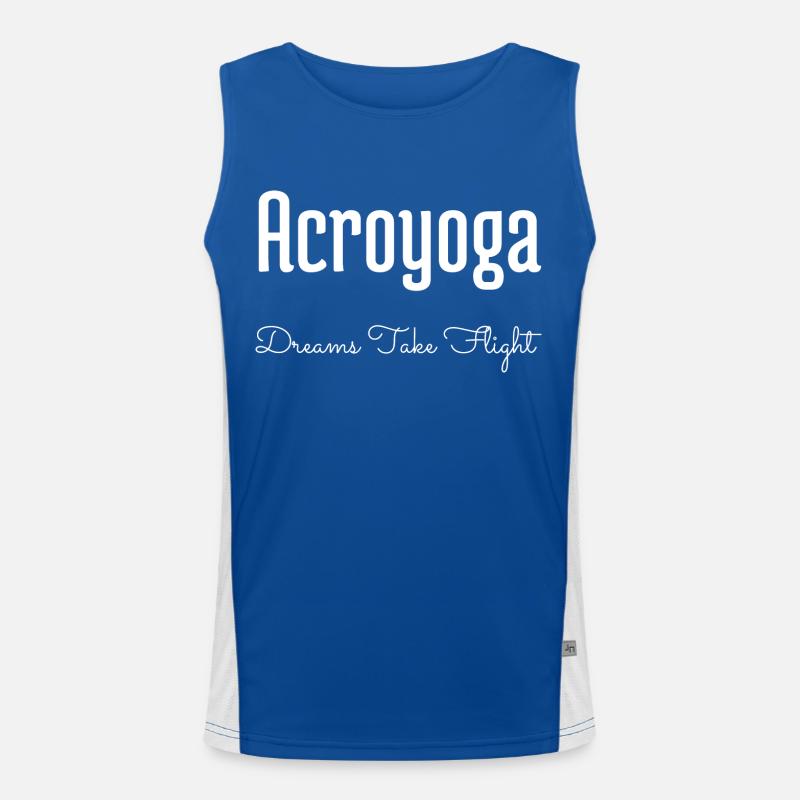 dreamy imagination awesome visionary acrobatics Funktionelles Kontrast-Tank Top für Männer 