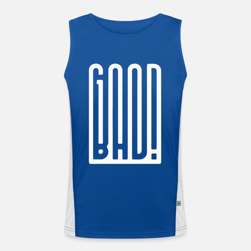 Good Bad Funktionelles Kontrast-Tank Top für Männer 