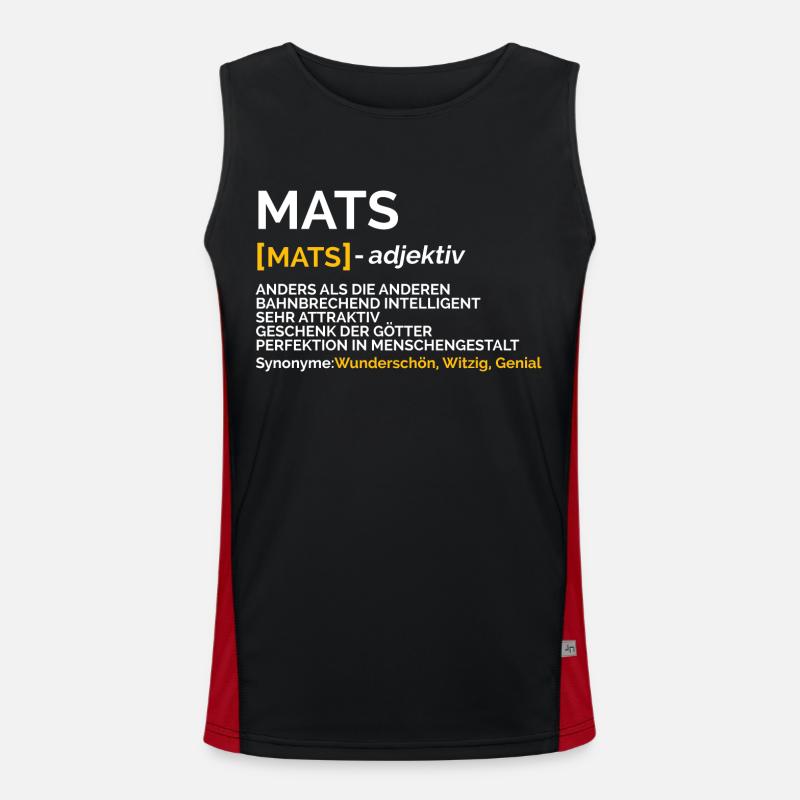 Mats Funktionelles Kontrast-Tank Top für Männer 