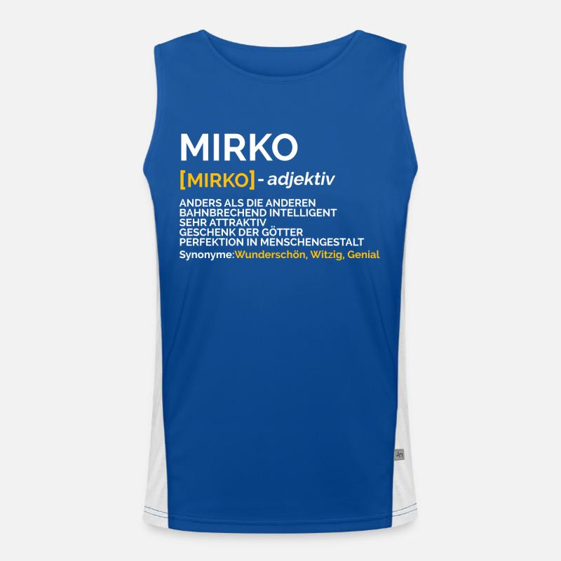 Mirko Funktionelles Kontrast-Tank Top für Männer 