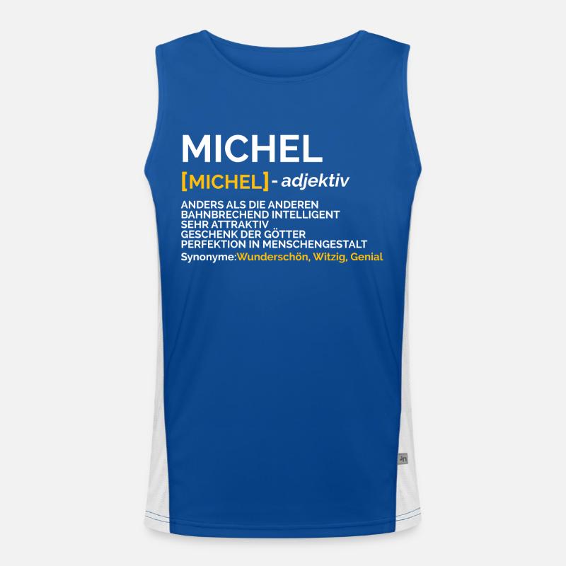 Michel Funktionelles Kontrast-Tank Top für Männer 