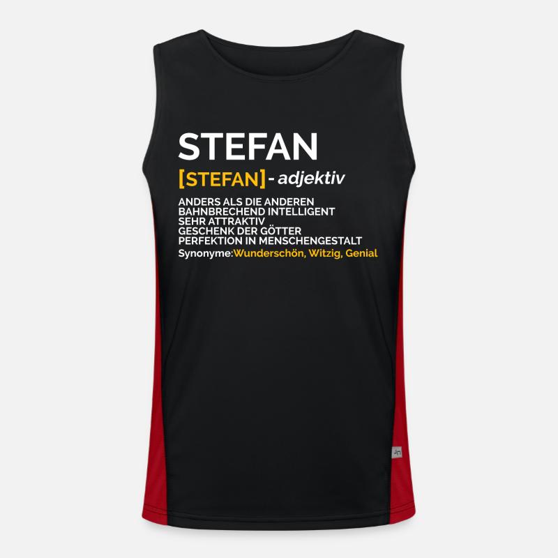 Stefan Funktionelles Kontrast-Tank Top für Männer 