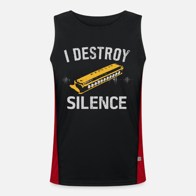 Keytar Keyboard Geschenk Funktionelles Kontrast-Tank Top für Männer 