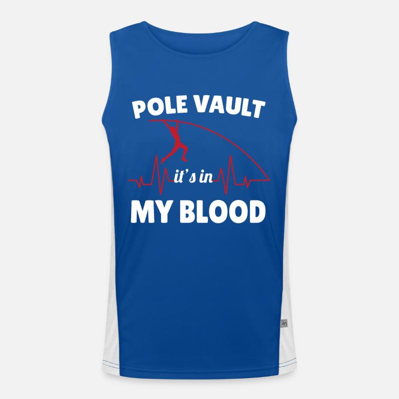 Pole Vaulter Gift Men's Functional Contrast Tank Top 