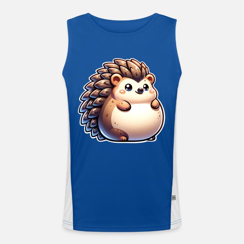 Igel Funktionelles Kontrast-Tank Top für Männer 