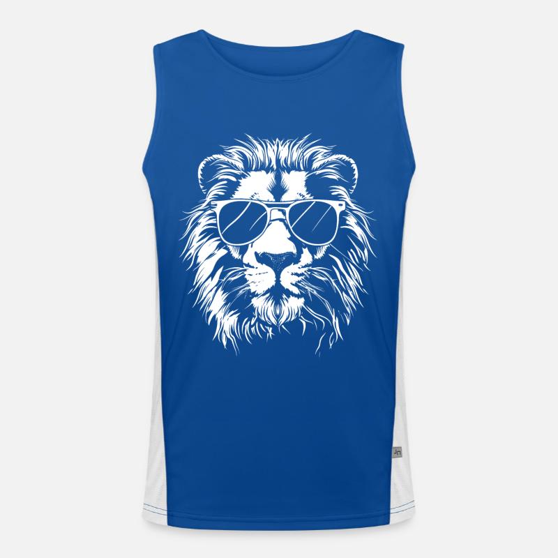 Lion Sunglasses Men's Functional Contrast Tank Top 