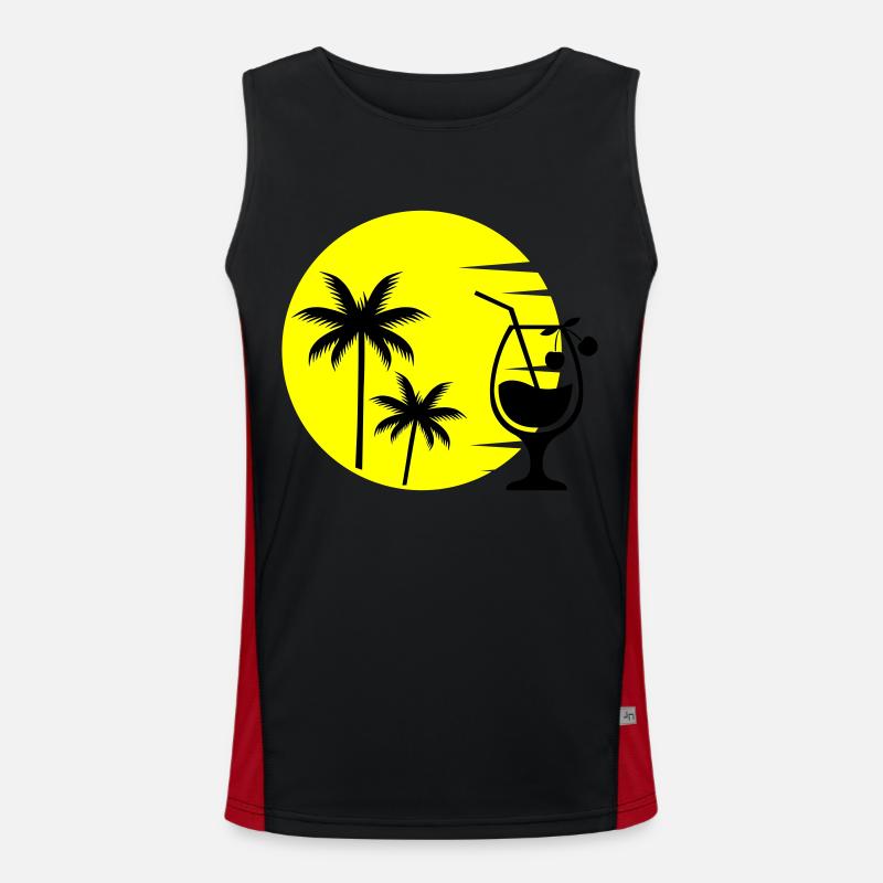 Cocktail Sunset Débardeur respirant contrasté Homme 