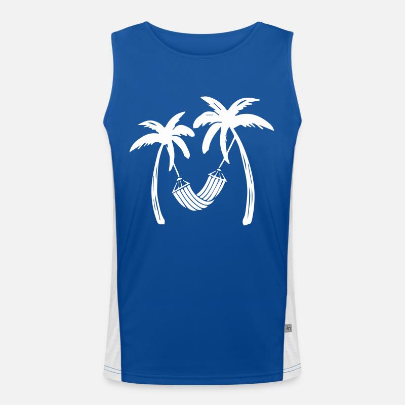 palms relax Funktionelles Kontrast-Tank Top für Männer 