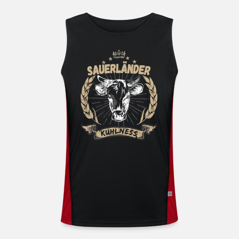 Sauerland kuhlness Men's Functional Contrast Tank Top 