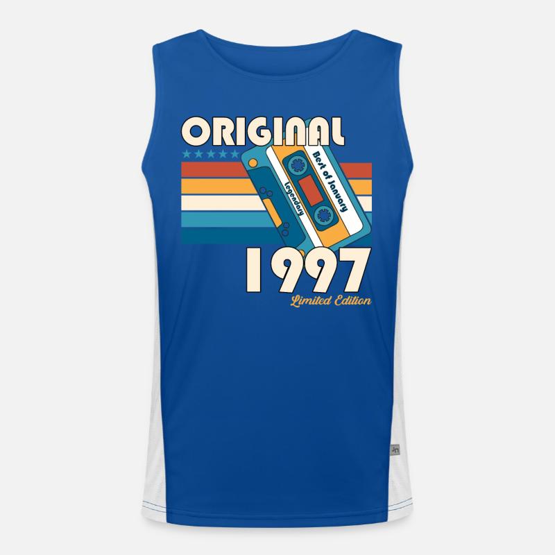 January Born 1997 26th birthday Gift 90s Men's Functional Contrast Tank Top 