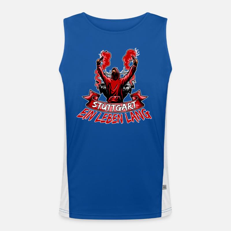 Stuttgart ein Leben lang Funktionelles Kontrast-Tank Top für Männer 
