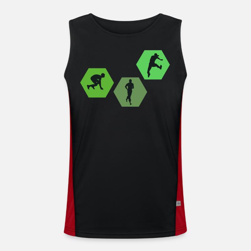 Trail Marathon Athletics Walker Athlete Men's Functional Contrast Tank Top 