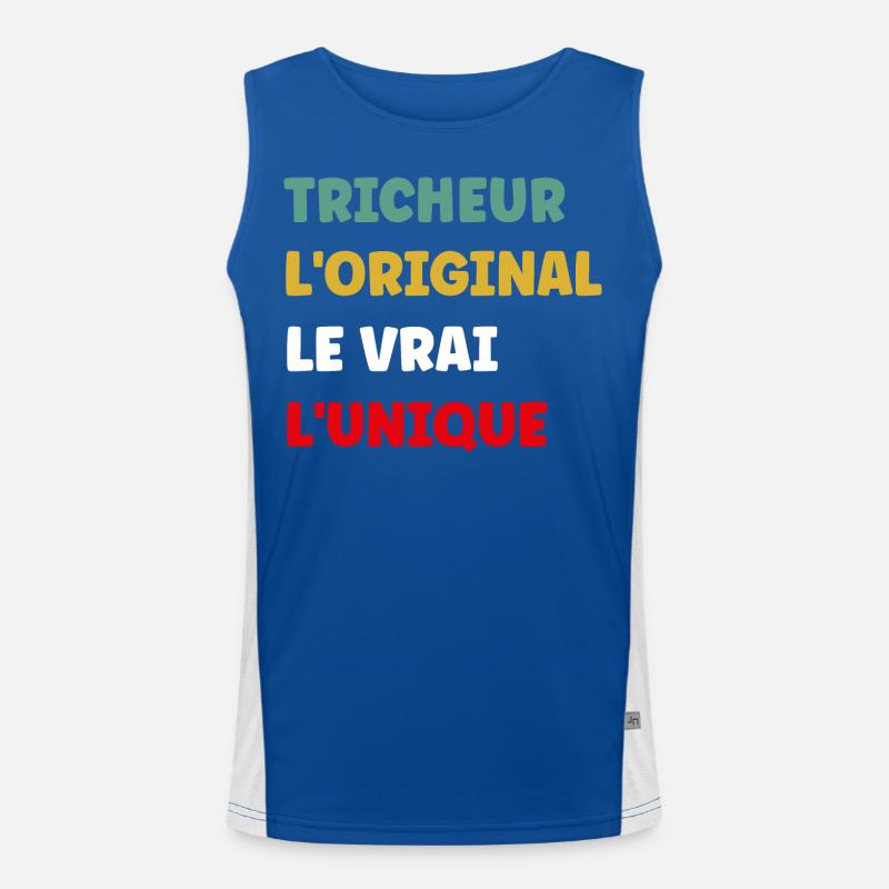 L'original le vrai l'unique tricheur Débardeur respirant contrasté Homme 