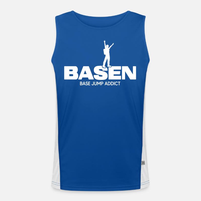 basejumping Basejumper wingsuit Men's Functional Contrast Tank Top 