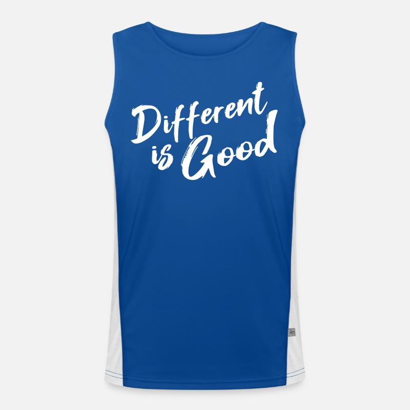 Anders ist gut Funktionelles Kontrast-Tank Top für Männer 