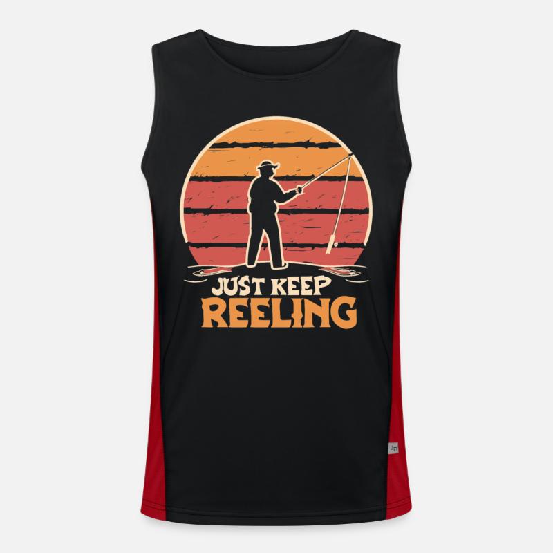 Continuez à dévider les pêcheurs à la ligne Débardeur respirant contrasté Homme 