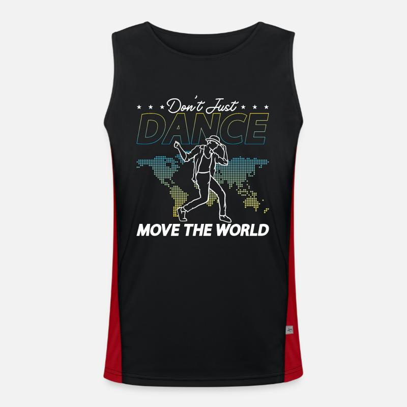 Dance Moves Don't Just Dance Move The Dancefloor Men's Functional Contrast Tank Top 