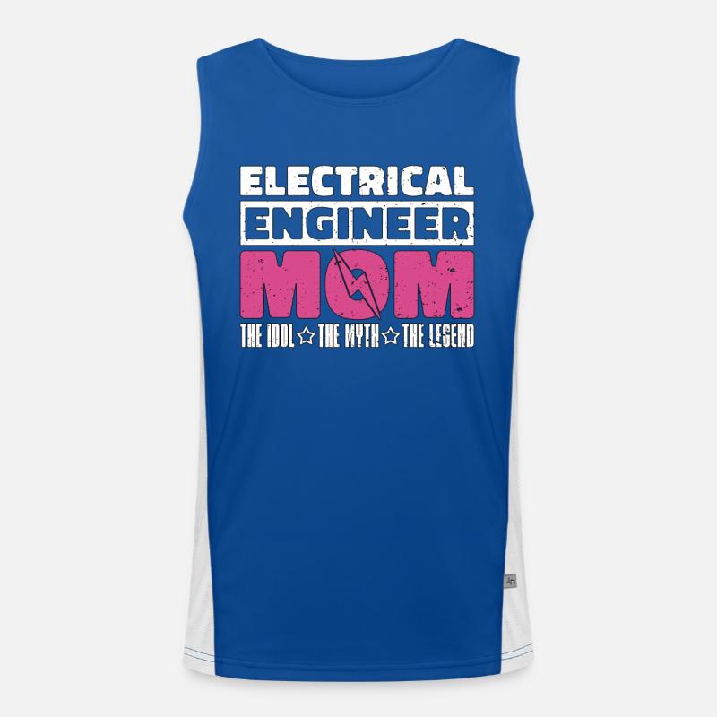 Electrical Engineer Mom The Idol The Technician Men's Functional Contrast Tank Top 