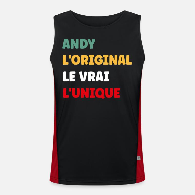 andy Débardeur respirant contrasté Homme 