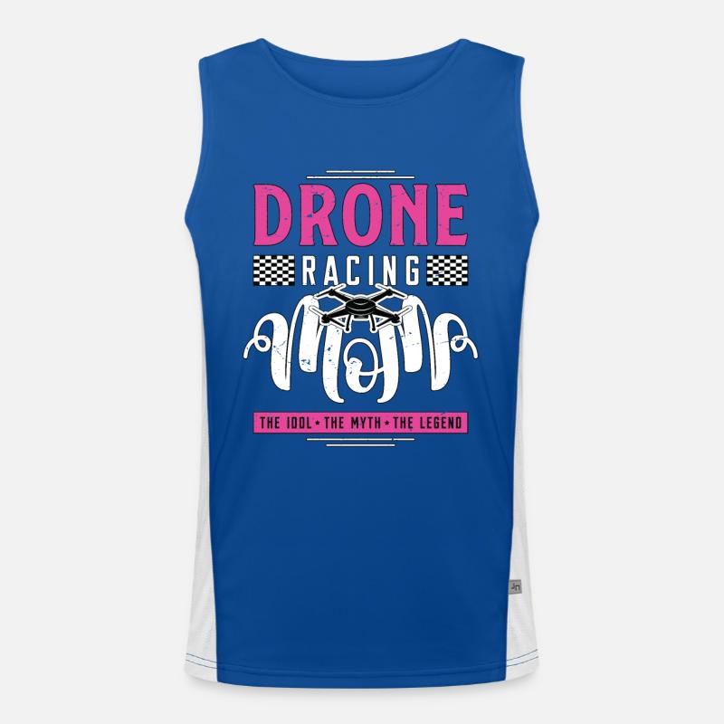 Drone Racing Lover Maman L’Idole La Machine De Course Débardeur respirant contrasté Homme 
