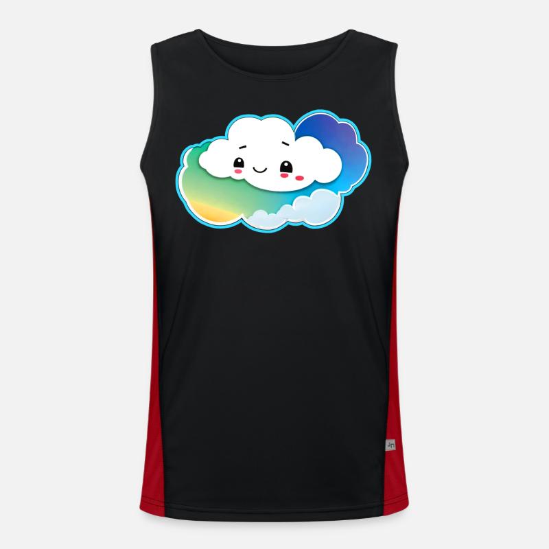 Nuage mignon Débardeur respirant contrasté Homme 