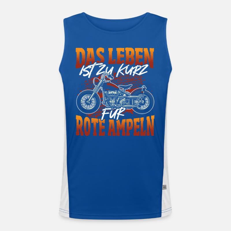Motorcycle, Motorcycle Helmet, Motorcycle Clothing, Best Men's Functional Contrast Tank Top 