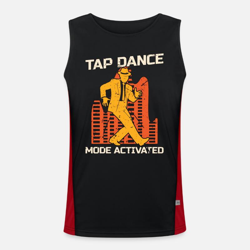 Mode Tap Dance activé Tap Dancing Tap Dancer Débardeur respirant contrasté Homme 
