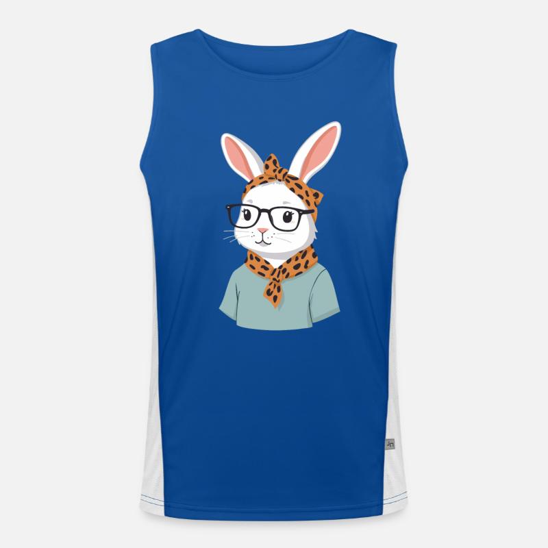 Maman Lapin Mignon Lapin Maman Mignon Lapin de Pâques Débardeur respirant contrasté Homme 