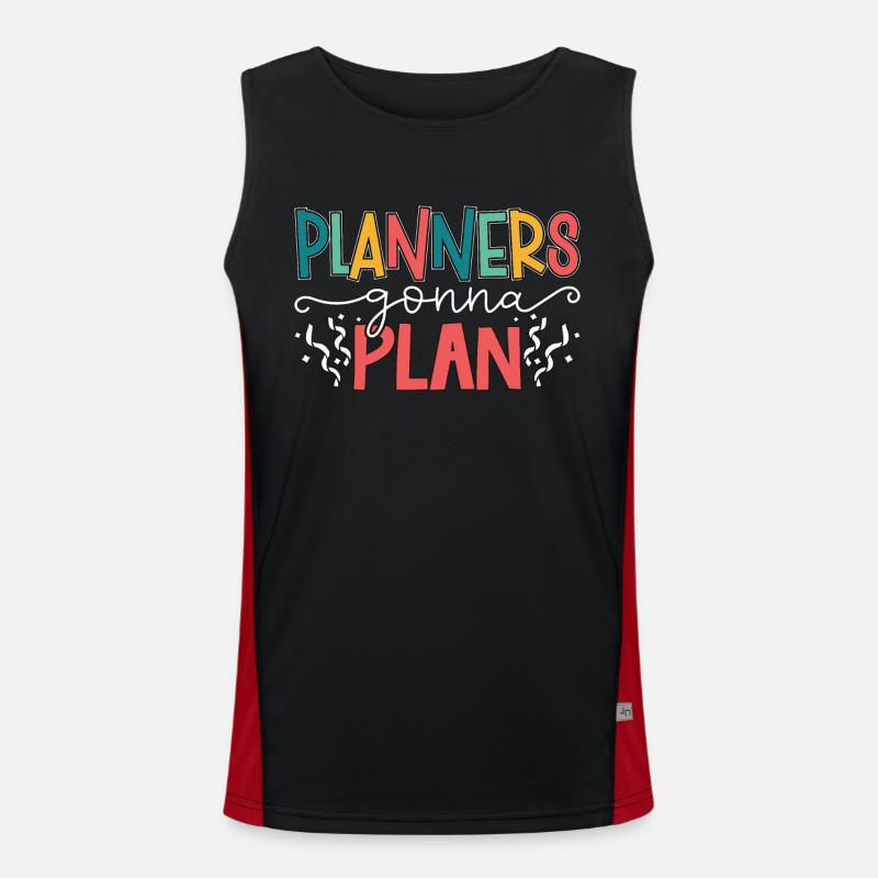 Events Coordinator Planners going to Plan Organizer Men's Functional Contrast Tank Top 