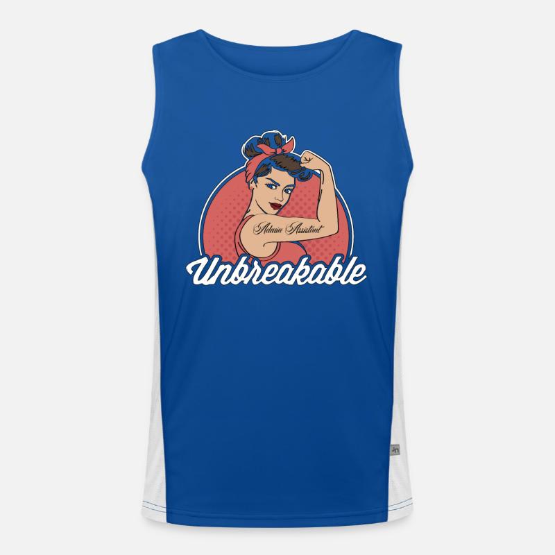 Admin Assistant Unbreakable Secretary Office Job Funktionelles Kontrast-Tank Top für Männer 
