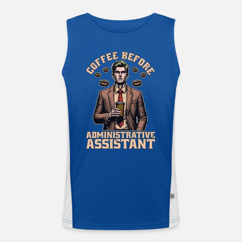 Assistante administrative Employé de bureau Café Amateur de café Débardeur respirant contrasté Homme 