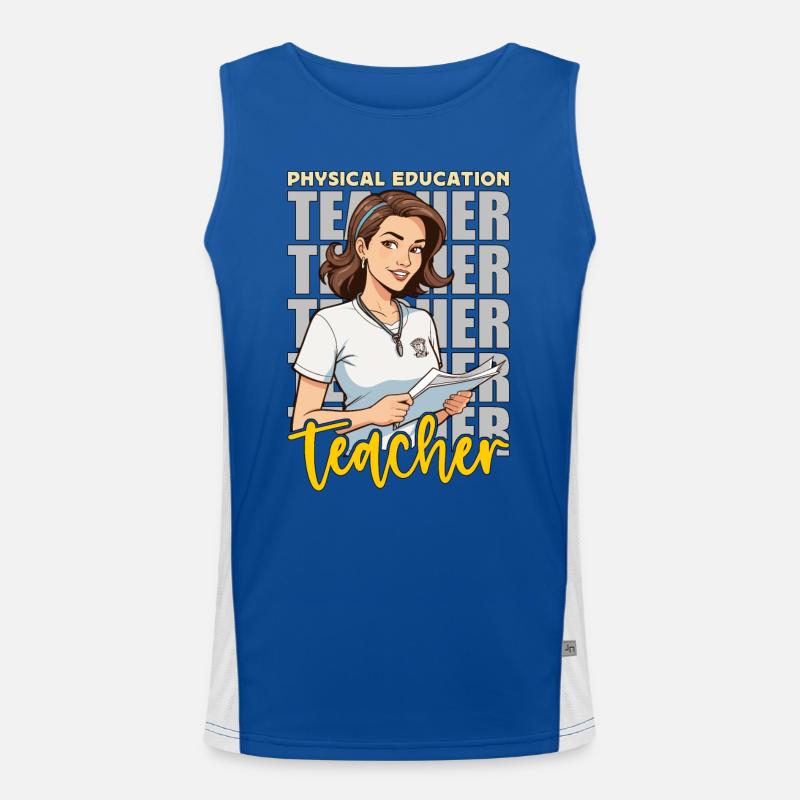 P.E Instructor Physical Education Teacher Educator Funktionelles Kontrast-Tank Top für Männer 