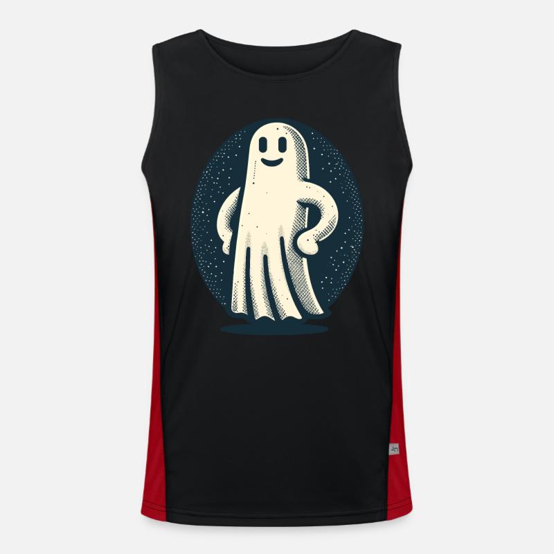 Lustiger Vintage Geist Retro Kunst Stil Funktionelles Kontrast-Tank Top für Männer 
