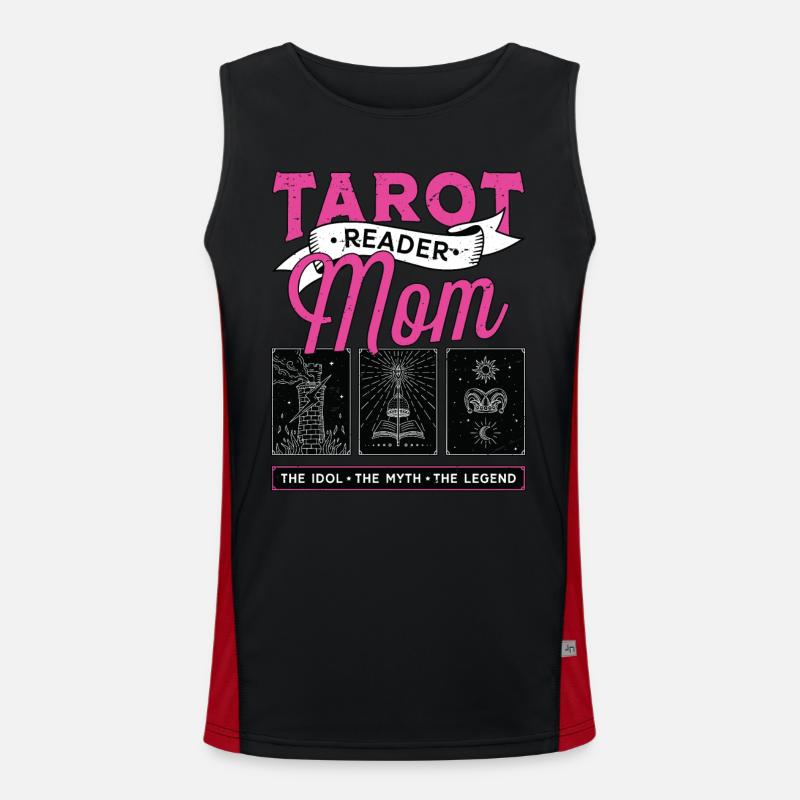 Tarot Reader Mom The Idol The Myth Fortune Telling Men's Functional Contrast Tank Top 