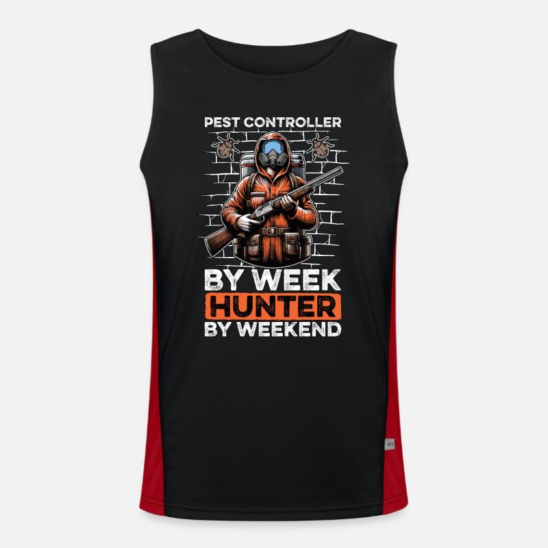 Pest Controller By Week Spraying Bugs Disinfector Funktionelles Kontrast-Tank Top für Männer 