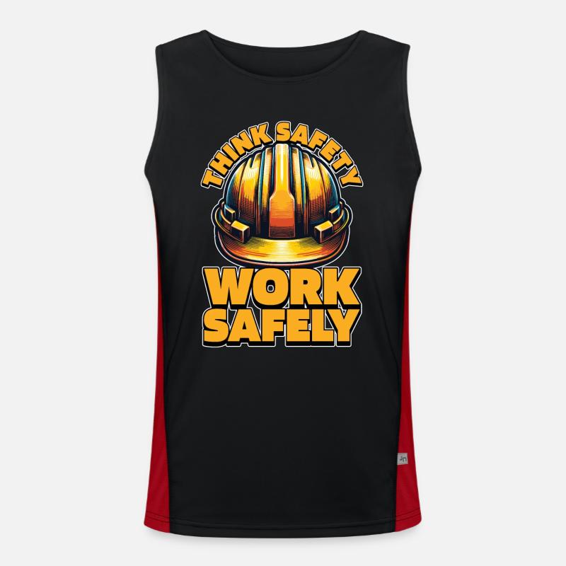Agent de sécurité Think Safety Work Patrol Control Débardeur respirant contrasté Homme 