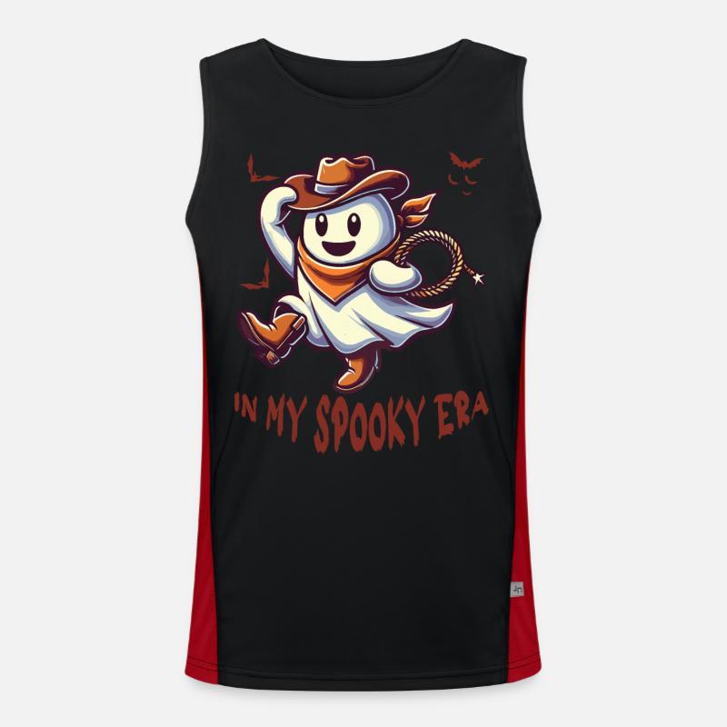 Halloween Ghost In My Scary Era Men's Functional Contrast Tank Top 
