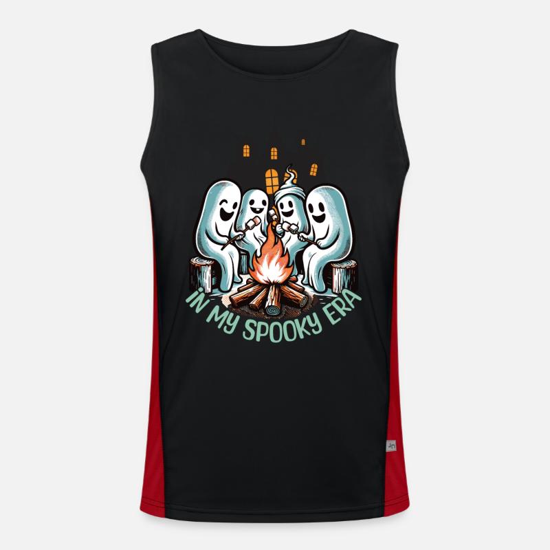 Halloween Ghosts In My Spooky Era Men's Functional Contrast Tank Top 