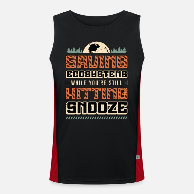 Environmental Science Saving Ecosystems Scientist Funktionelles Kontrast-Tank Top für Männer 